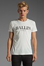 view 1 of 1 Ballin in Paris Tee in White w. Black
