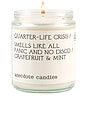 view 1 of 2 Quarter Life Crisis Glass Jar Candle in 