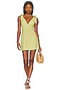 view 1 of 3 Jasmine Dress in Celery Foxglove