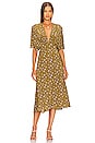 view 1 of 3 Taylor Dress in Olive Wildflower