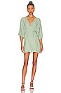 view 1 of 3 Kayla Wrap Dress in Antique Green