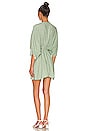 view 3 of 3 Kayla Wrap Dress in Antique Green