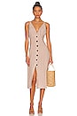 view 1 of 4 Monica Dress in Dusty Brown