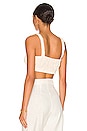 view 3 of 4 Heather Crop Top in White in Natural White
