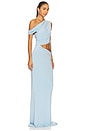 view 2 of 4 Shoulder And Waist Long Dress in Cerulean