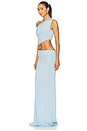 view 3 of 4 Shoulder And Waist Long Dress in Cerulean