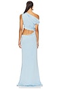 view 4 of 4 Shoulder And Waist Long Dress in Cerulean
