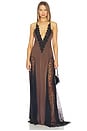 view 1 of 3 Lace Maxi Dress in Carob