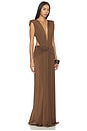 view 2 of 3 VESTIDO LONG DRESS in Brown