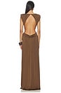 view 3 of 3 VESTIDO LONG DRESS in Brown