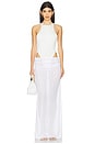 view 1 of 4 Bodysuit And Long Skirt Set in White