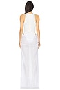 view 3 of 4 Bodysuit And Long Skirt Set in White