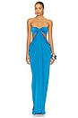 view 1 of 3 Strapless Long Dress in Azure