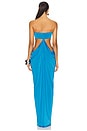 view 3 of 3 Strapless Long Dress in Azure