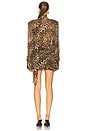 view 3 of 3 VESTIDO MINI COM XALE in Leopard