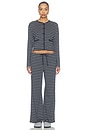 view 1 of 4 ENSEMBLE PANTALON EMBER in Navy & Grey Stripe