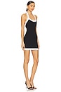 view 2 of 3 Rosalyn Halter Mini Dress in Black & White