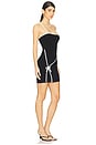 view 2 of 3 Giana Mini Dress in Black & White