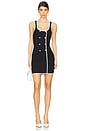view 1 of 3 Alma Mini Dress in Black & White