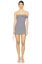view 1 of 4 Serena Off Shoulder Dress in Navy Stripe
