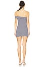 view 3 of 4 Serena Off Shoulder Dress in Navy Stripe