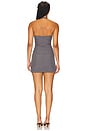 view 3 of 4 Maxinne Mini Dress in Grey Pinstripe