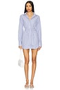 view 1 of 4 Avalia Mini Dress in Blue