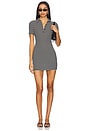 view 1 of 4 Julane Mini Dress in Black & White Stripe