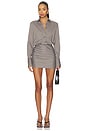 view 1 of 4 Vestido Mini Trina in Grey Stripe