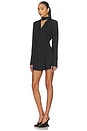 view 3 of 4 Marissa Neck Tie Blazer Dress in Black