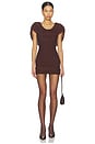 view 1 of 3 Camille Mini Dress in Brown
