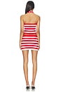 view 3 of 3 ENSEMBLE JUPE MILIE in Red & White Stripe