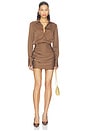 view 1 of 4 ROBE TRINA in Brown Stripe