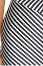 view 4 of 4 ROBE MORGANA in Black & White Stripe
