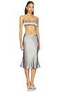 view 2 of 3 Sapphina Midi Skirt Set in Gunmetal