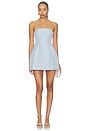 view 1 of 3 Nikola Strapless Mini Dress in Blue