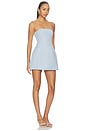 view 2 of 3 Nikola Strapless Mini Dress in Blue