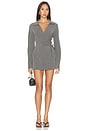 view 1 of 4 ROBE MADDY  in Grey Pinstripe