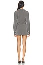 view 4 of 4 ROBE MADDY  in Grey Pinstripe