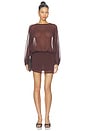 view 1 of 3 Brecken Mini Dress in Brown