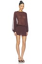 view 2 of 3 Brecken Mini Dress in Brown