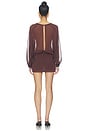 view 4 of 3 Brecken Mini Dress in Brown