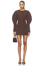 view 1 of 3 Margot Mini Dress in Dark Brown