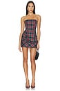 view 1 of 4 Bray Strapless Mini Dress in Plaid Multi