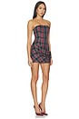 view 2 of 4 Bray Strapless Mini Dress in Plaid Multi