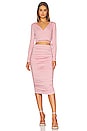 view 1 of 3 Valerie Midi Skirt Set in Nude Pink
