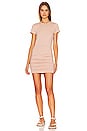 view 1 of 4 Darlah Ruched Mini Dress in Nude