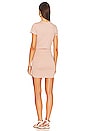 view 3 of 4 Darlah Ruched Mini Dress in Nude
