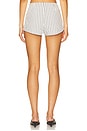 view 4 of 6 Alerie Short in white & black stripe
