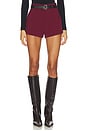 view 1 of 6 Alia Shorts in Burgundy